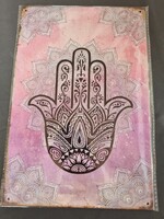 Hamsa, Fathima keze fém dekor tábla