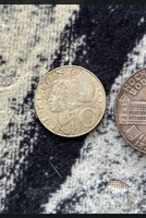 10 Schilling 1958. 50 Schilling 1872-1972 Ag ezüst pénzérme