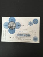 Amerika Westvaco Részvénytársaság Részvénytanúsítvány 1970.