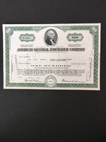 Amerikai Általános Biztosítótársaság Részvény 1971.
