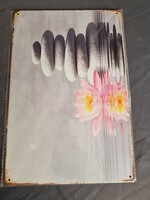 Zen spa életérzés fém dekor tábla