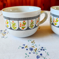 Nagy mêretű Zsolnay vastag falú porcelán bögre