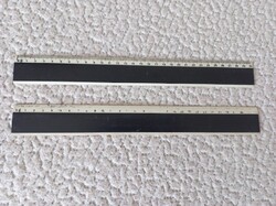 Retro műanyag egyenes vonalzó 2 db