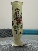 Zsolnay - Orchidea mintás - Kézzel festett - Aranyozott - Kehely váza