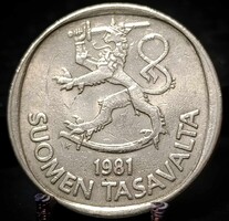 Finnország 1 márka, 1981 B16B1