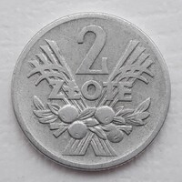 2 Zloty 1958 érme, alu fémpénz - Lengyelország 2 Zloty 1958 pénzérme
