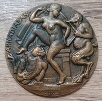 Berán Lajos Árkádiában 1940 bronz