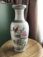 Régebbi kínai kézzel festett porcelán váza