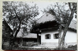 Retro fotó képeslap -  Szalafő - kerített ház