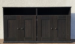 IKEA Alve komód 2 ajtós tv média előszoba szekrény tálaló Hemnes Leksvik Tömör Fa Fenyőfa