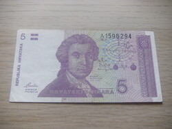 5 Dinár 1991 Horvátország