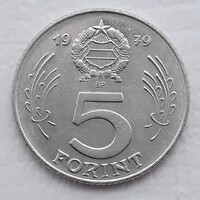 5 Forint 1979 érme, fémpénz - Magyarország 5 Forint 1979 pénzérme