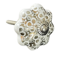 20091 Vintage stílusú porcelán bútorgomb/