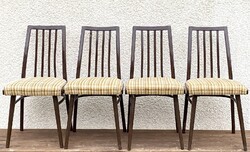 Retro Mid Century Vintage Jiri Jiroutek Pálcás csehszlovák szék székek ebédlőszék étkezőszék 4 db
