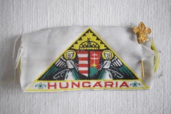 Cserkész háromszög felvarró és jelvény , magyar , Szent korona