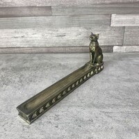 Egyiptomi Bastet macska figurák füstölő tartó dísz