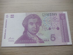 5 Dinár 1991 Horvátország