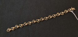 Vintage 14 Karátos Arany Karkötő Gyémántokkal – 8,15 g