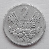 2 Zloty 1958 érme, alu fémpénz - Lengyelország 2 Zloty 1958 pénzérme