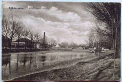 Békéscsaba - Körösparti részlet  -   antik képeslap   1917