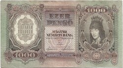 1000 pengő 1943 Szálasi 1.
