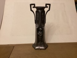 Pewter vase from the Art Nouveau era.