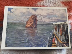 Klösz képeslapok - Duna alsó szakasza - hajók, tájak 6 db