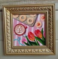 Karkötő - 20x20cm - keretezve!