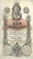 1 gulden / forint 1858 restaurált ritka 1.