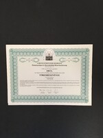 HB WESTMINSTER Kárpótlási Jegy Befektető Rt. Törzsrészvény 1994.