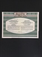 MÜSZI Rt. Részvény 1991.