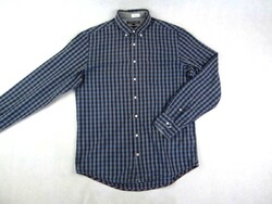 EREDETI TOMMY HILFIGER (L) ELEGÁNS APRÓ KOCKÁS HOSSZÚ UJJÚ FÉRFI ING
