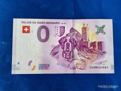SVÁJC 0 EURO 2019 BERNÁTHEGYI KUTYA! RITKA EMLÉK PAPÍRPÉNZ! UNC!