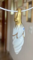 HERENDI porcelán medál - arannyal festett