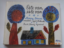 ESTE VAN, ESTE VAN – kemény lapos régi mesekönyv, lapozó Reich Károly rajzaival (1981)