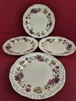 Zsolnay pillangó mintás használt kistányér 4 db