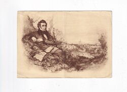 MV:05 Franz Peter Schubert (1797-1828) képeslap postatiszta.