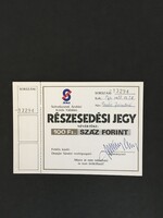 SKÁLA Szövetkezetek Áruházi Közös Vállalata Részesedési Jegy 1981.