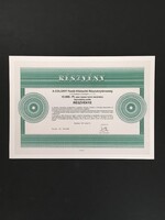 COLORIT Festő-Kikészítő Rt. Részvény 1991.