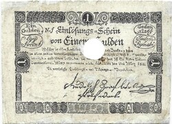 1 gulden / forint 1811 osztrák magyar Lyukasztással érvénytelenített Restaurált Ritka