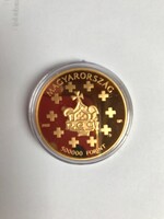 2021 Szent István király arany érme 500000 Forint UNC Ritkaság