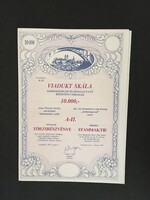 Veszprém VIADUKT SKÁLA Rt. Törzsrészvény 1991.