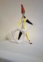Aquincum porcelán art deco bohóc