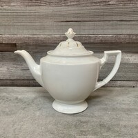 Hutschenreuter aranyozott szélű fehér porcelán teáskanna