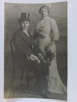 Régi fotó középkorú házaspár fotója 1914 /v1924/