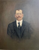 Harczi István: Cseh Lajos kecskeméti kovács mester portréja