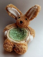 Húsvéti dekoráció / Nyuszis raffia (sisal) kosárka