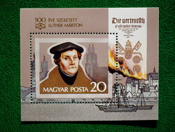 1983. 500 éve született Luther Márton - blokk **