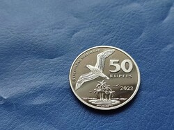 KÓKUSZ-SZIGETEK / COCOS (KEELING) ISLANDS 50 RÚPIA 2023 MADÁR! PÁLMAFA! RITKA! UNC!