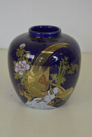Japán kobalt kék porcelán váza A114